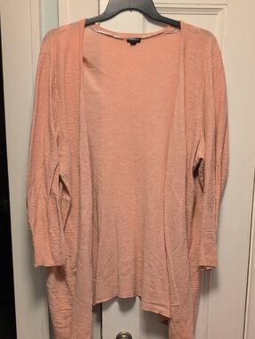 torrid Peach Open-Front Women's Cardigan 3X